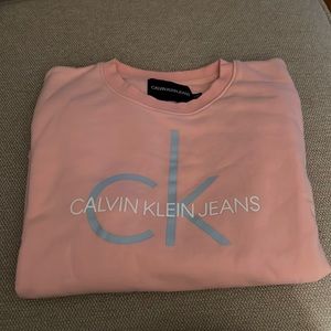 Pink Calvin Klein sweatshirt